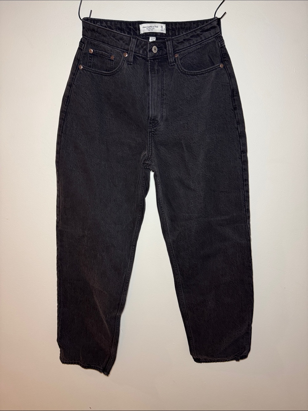 Abercrombie & Fitch The Taper Jean Black High-Rise Curve Love Women's Jeans